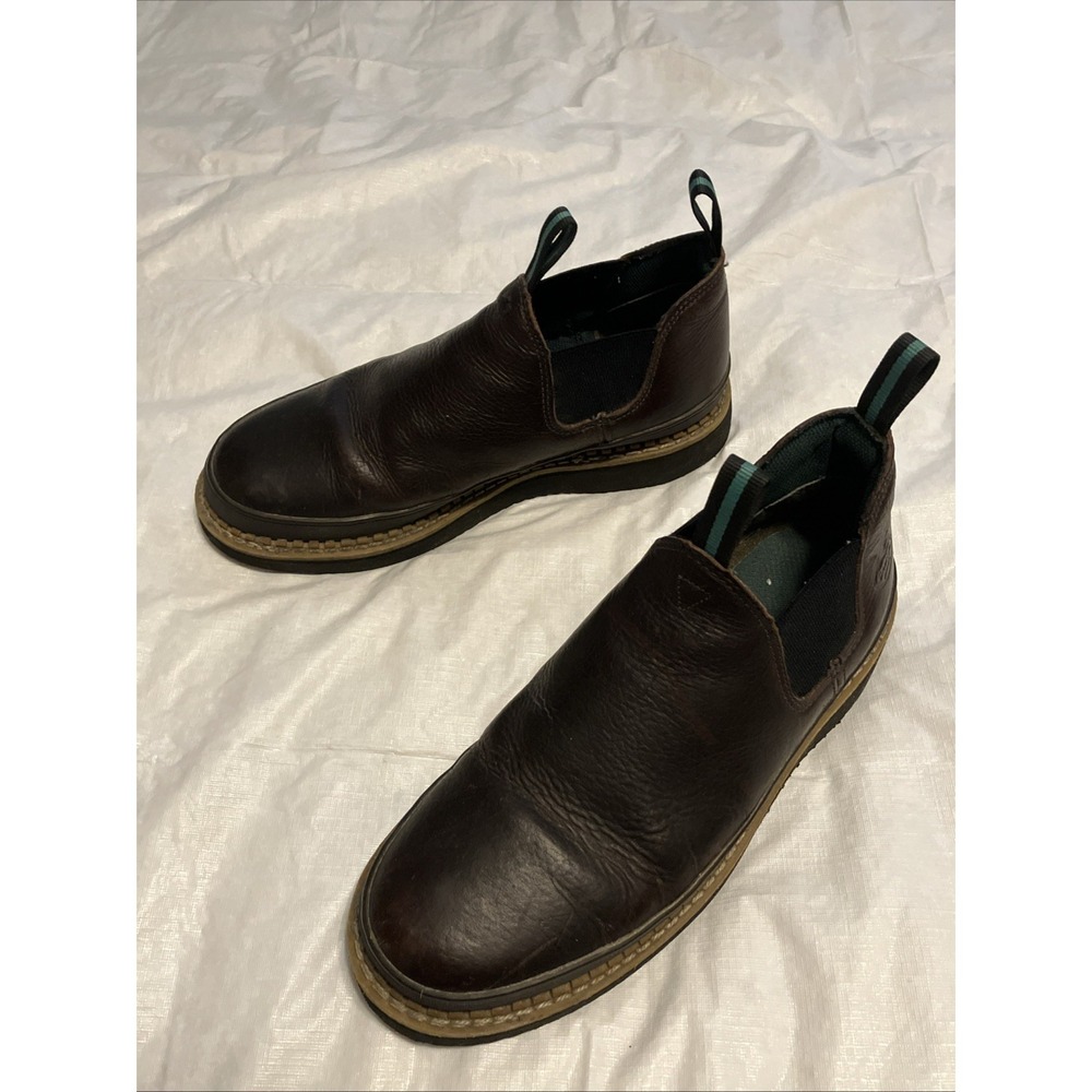 Georgia Boot Giant Romeo GR274 Boots Mens Size 11.5 M Brown Leather Slip On Work
